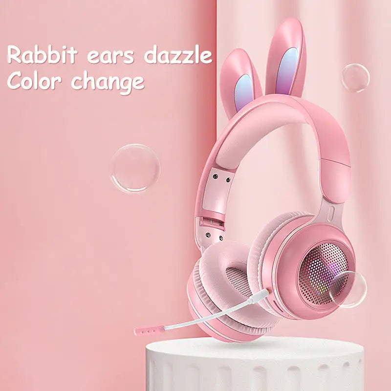 Bluetooth 5.0 Stereo Headphones with Call Function and Battery Display