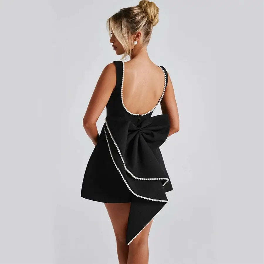Bowback Pearl Dress