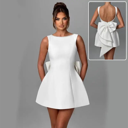 Bowback Pearl Dress