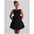 Bowback Pearl Dress - Black / L