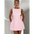 Bowback Pearl Dress - Pink / L