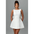 Bowback Pearl Dress - White / S