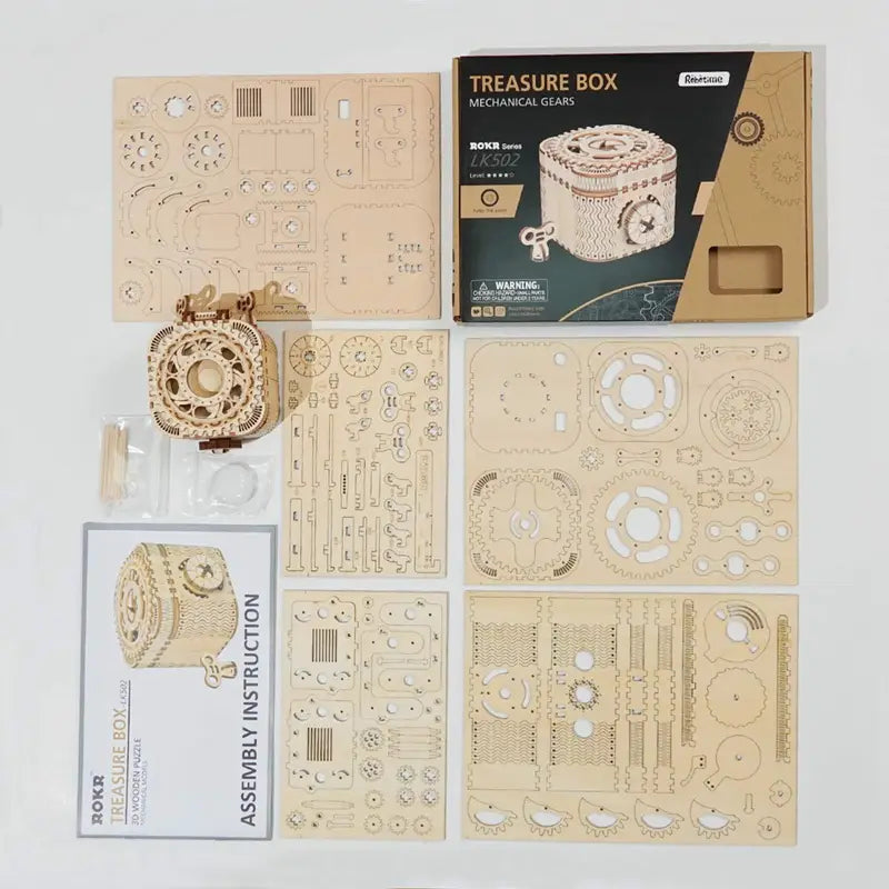 Wooden 123 Piece Assembly Kit for Ages 8 and Up