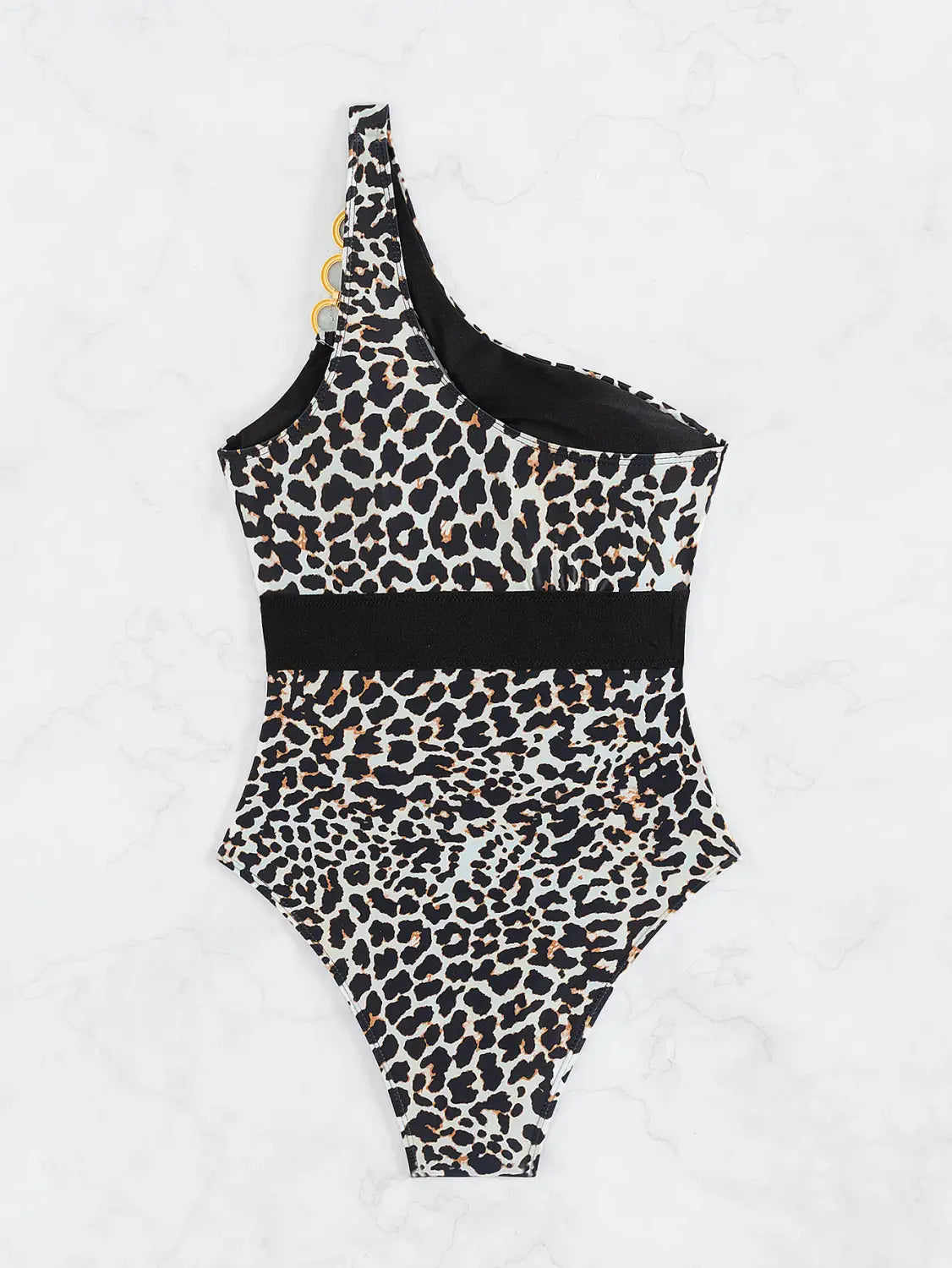 Women’s Black And White Spots Printed Bikini