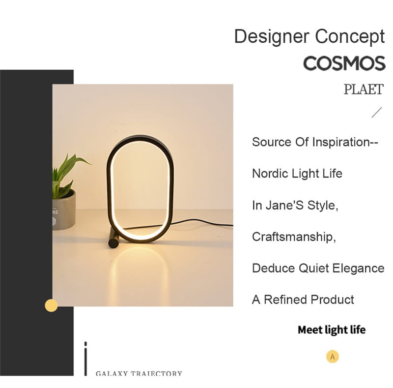 Seiko Iron LED Lamp with Elegant Minimalist Design