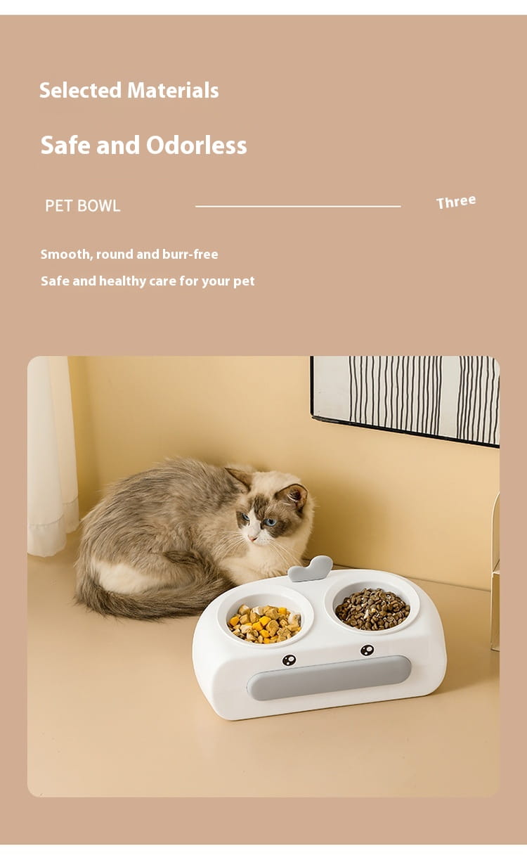 Big Mouth Duck Double Bowls for Cats in Multiple Colors and Materials