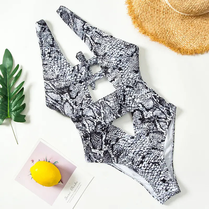 Bikini Slangenprint Eendelig Badpak