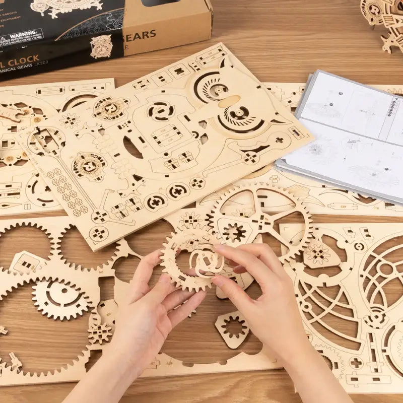 Robotime Wooden Assembly Kit 161 Pieces for Ages 14 and Up