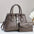 Candy Pop Retro Textured Large Capacity Shoulder Bag - Coffee