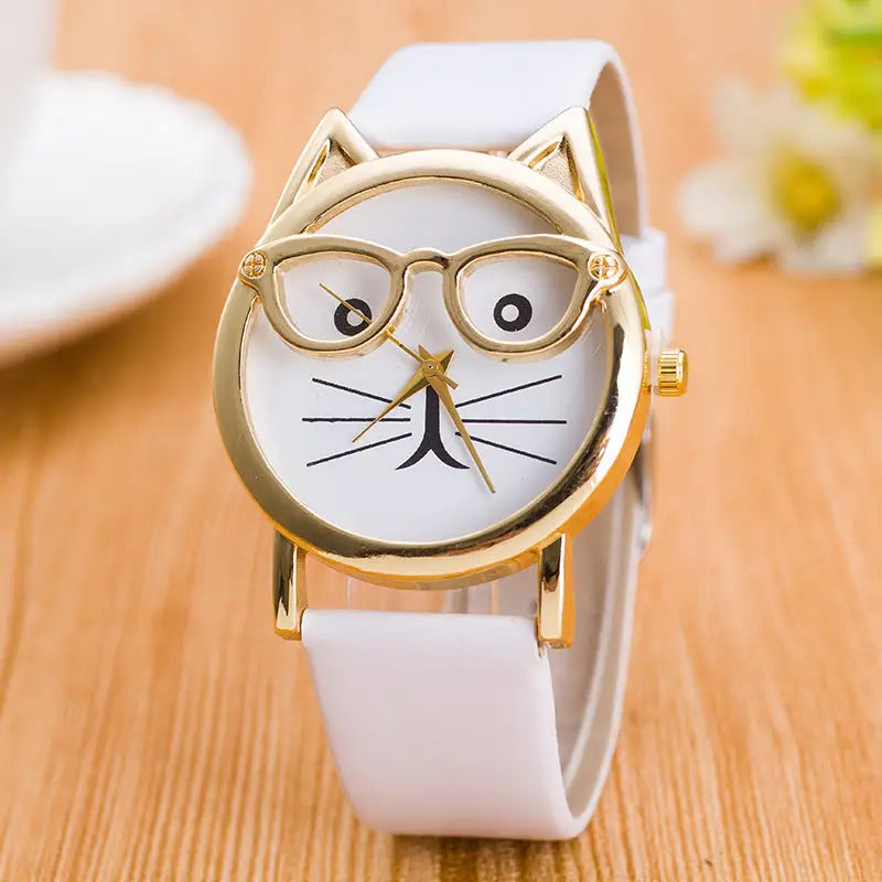 Cartoon Kid Watch - White