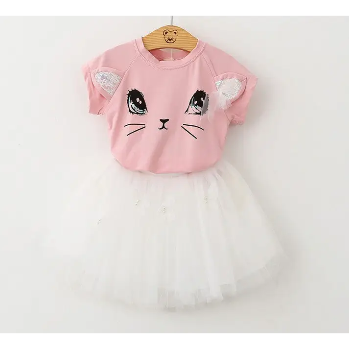 Catty Cutie Set - Pink / 130cm