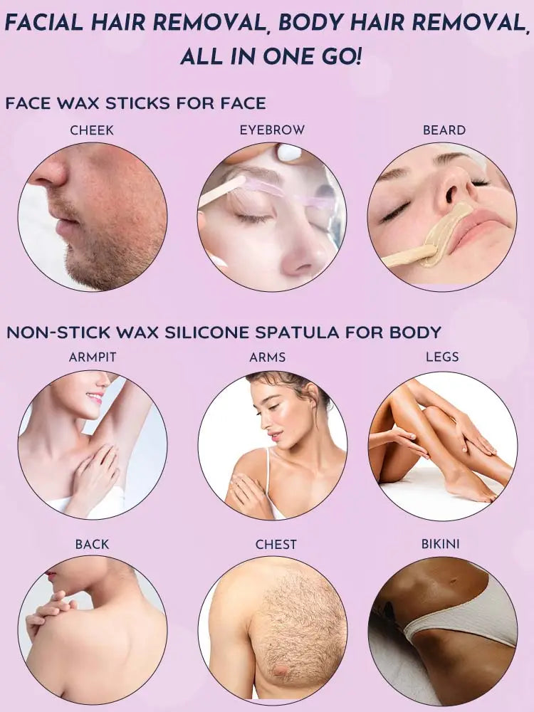 WUWUVISTA Gentle Home Waxing Kit for Effective Hair Removal