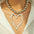 CharmFlare Bold Love Pendant Beaded Necklace - Silver