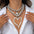 CharmFlare Bold Love Pendant Beaded Necklace - Silver Suit