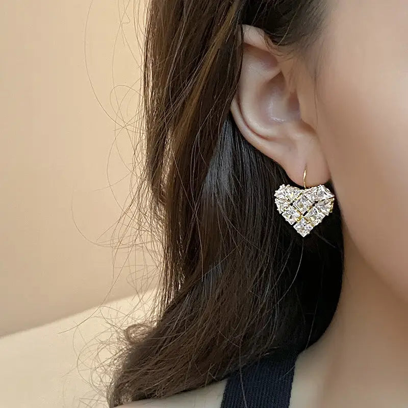 Chérie Zircon Earrings - Love