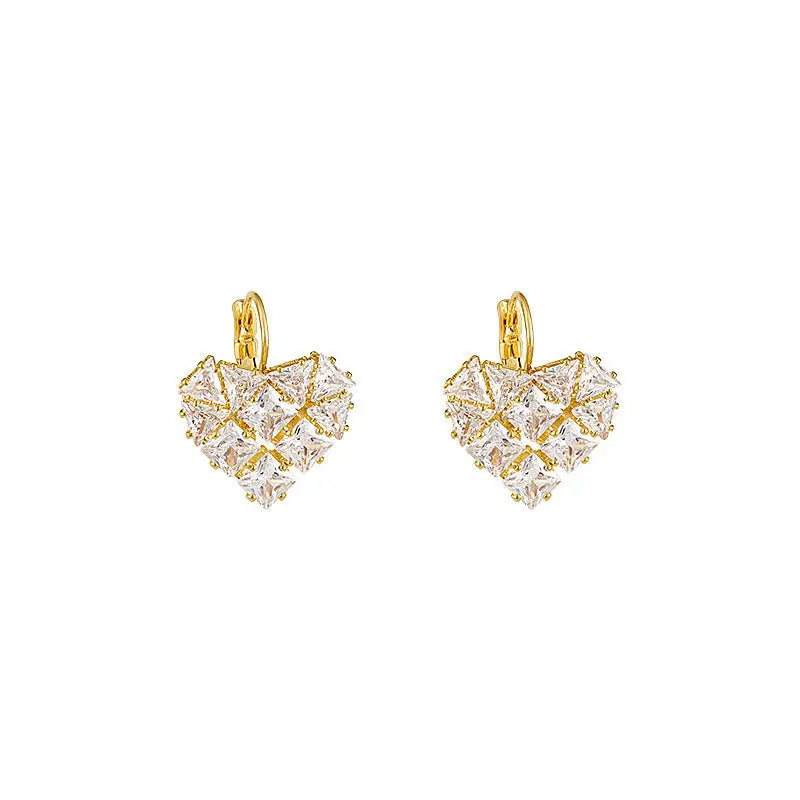 Chérie Zircon Earrings - Love