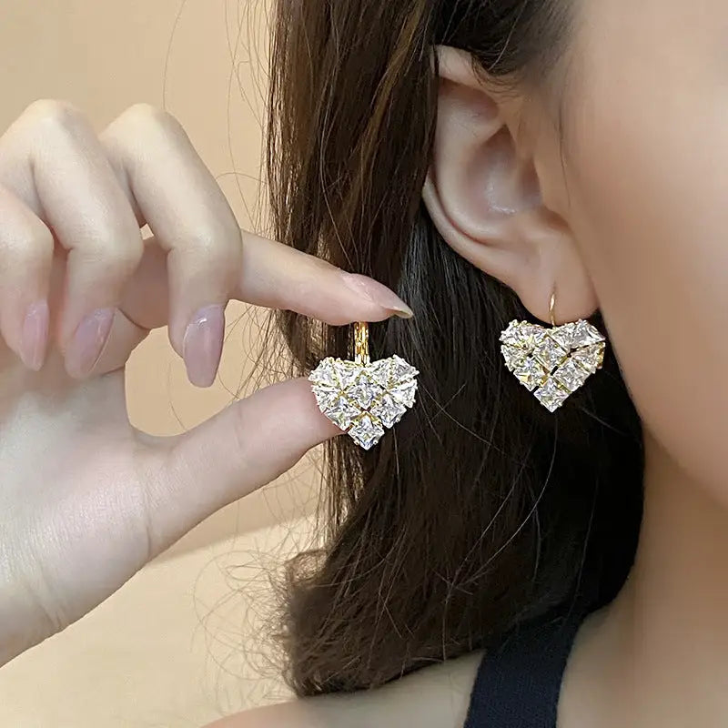 Chérie Zircon Earrings - Love