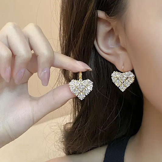 Chérie Zircon Earrings - Love