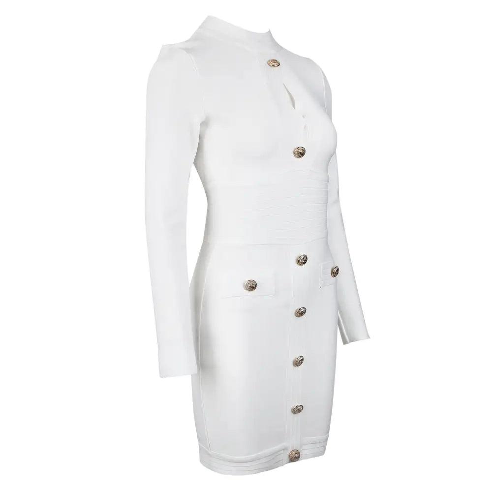 Chest Hip Short Skirt - White / XS