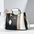 Chic Curve: Women’s One-Shoulder Messenger Bag - Black And White