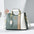 Chic Curve: Women’s One-Shoulder Messenger Bag - Green And White