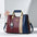 Chic Curve: Women’s One-Shoulder Messenger Bag - Red And Blue