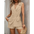 Chic Duo: Stylish Top & Pants Set - Khaki / S