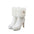 Chic Frost: Women’s Chunky Heel Winter Booties - White / 34