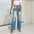 Chic High-Waist Ripped Jeans - Slim & Comfy Fit - Light green / S - 4