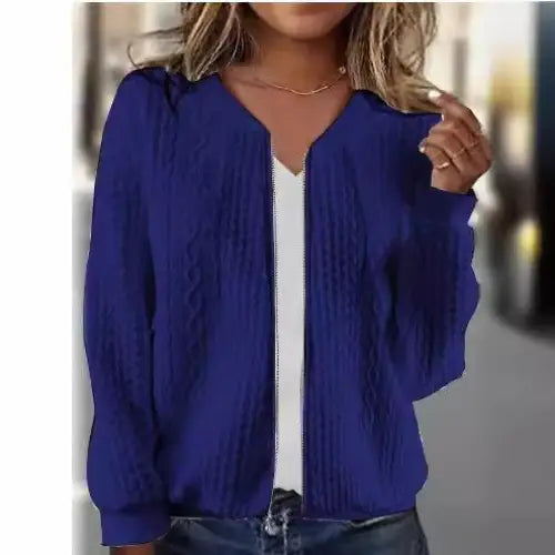 Chic Jacquard Coat - Women’s