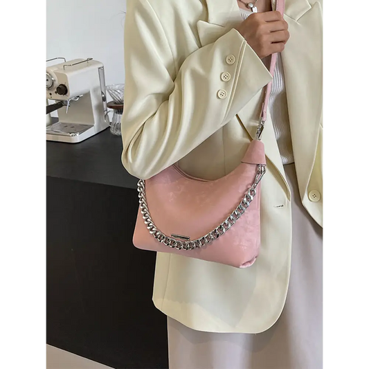 Chic One Shoulder Dumpling Bun