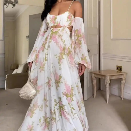 Chic Parisian Backless Spaghetti Strap Dress