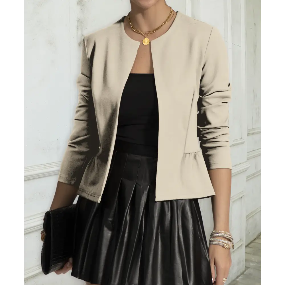 Chic Petite Suit: Autumn Winter Elegance - QR166419142 / S
