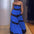 Chic Stripe Bardot Dress - Blue / S