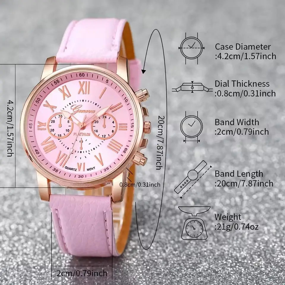 Chic Timepiece: Women’s Love Jewelry Gift Set