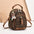 Chic & Versatile Women’s Travel Backpack - Block Material Yellowish Brown