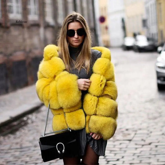 ChicBlend: Women’s Patchwork Fur Grass Hoodie