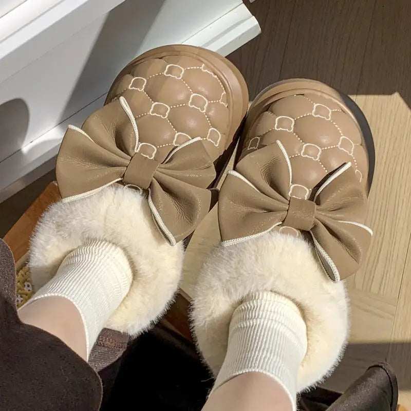 ChicBow Waterproof Cotton Shoes & Bag Winter Set