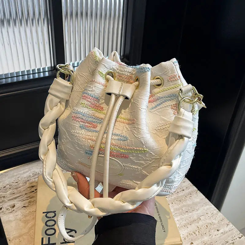 ChicCanvas Women’s Fun Fashion Messenger Bag - Beige
