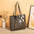 ChicCarry: Diamond Plaid Large Tote for Women - Brown Print
