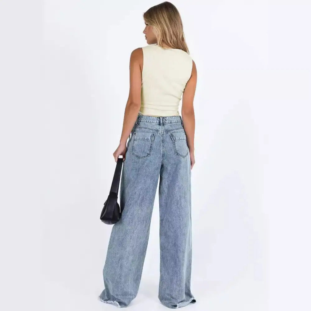 ChicComfy Euro-America Women’s Denim Trousers