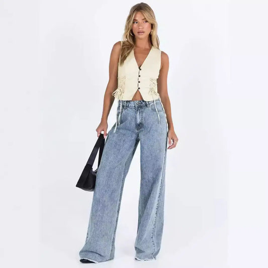 ChicComfy Euro-America Women’s Denim Trousers