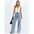 ChicComfy Euro-America Women’s Denim Trousers - Light Blue / S