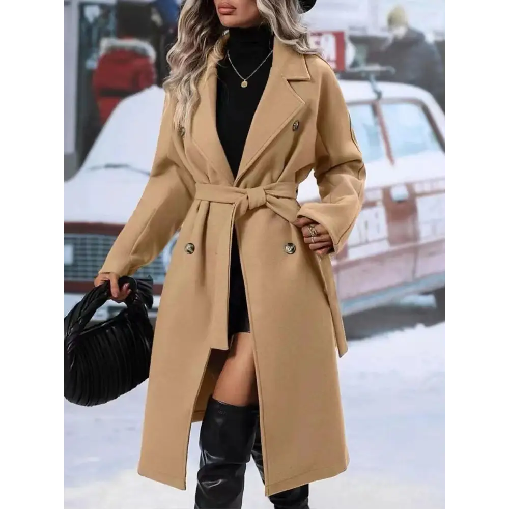 ChicLap: Double-Breasted Belted Winter Trench