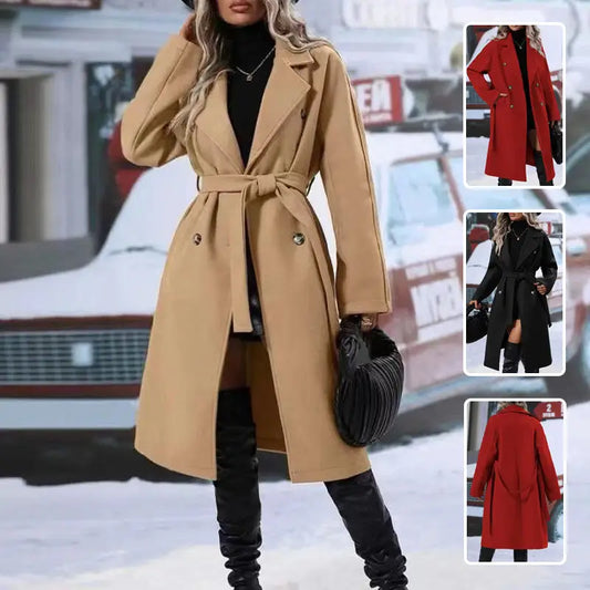 ChicLap: Double-Breasted Belted Winter Trench