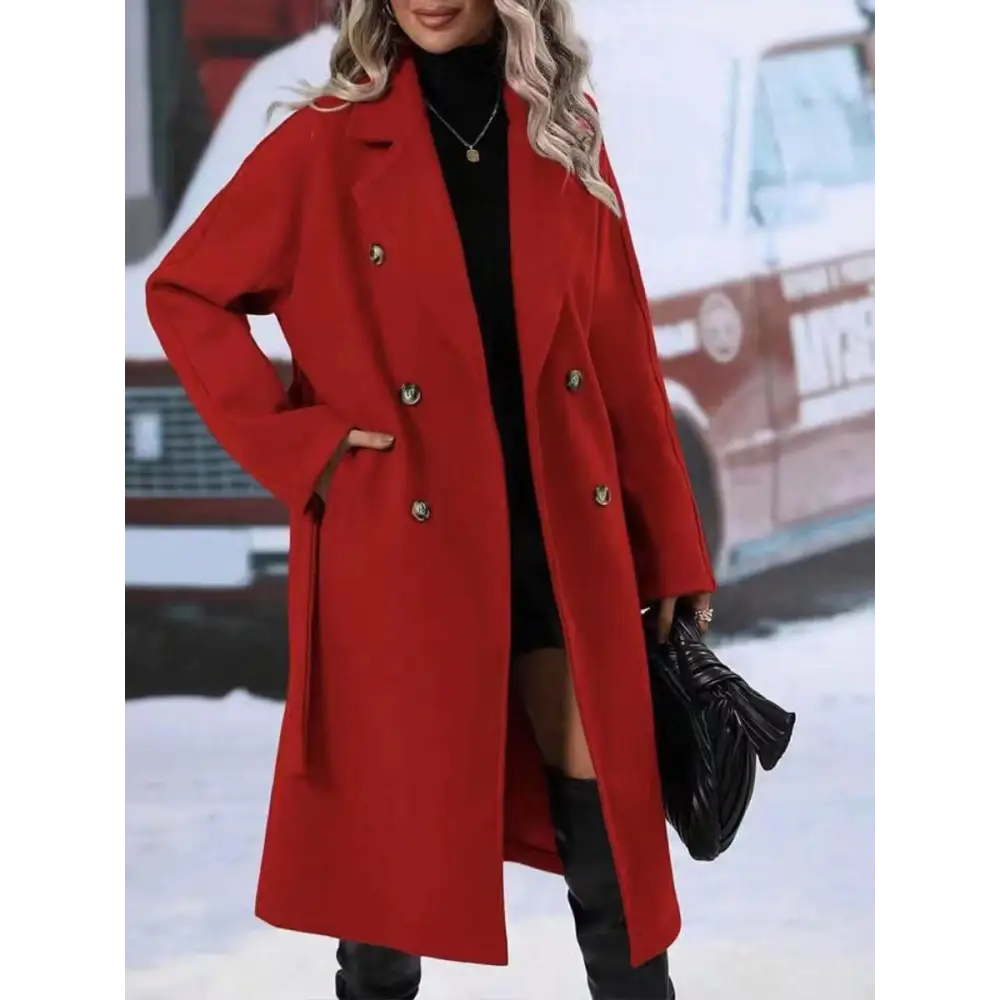 ChicLap: Double-Breasted Belted Winter Trench