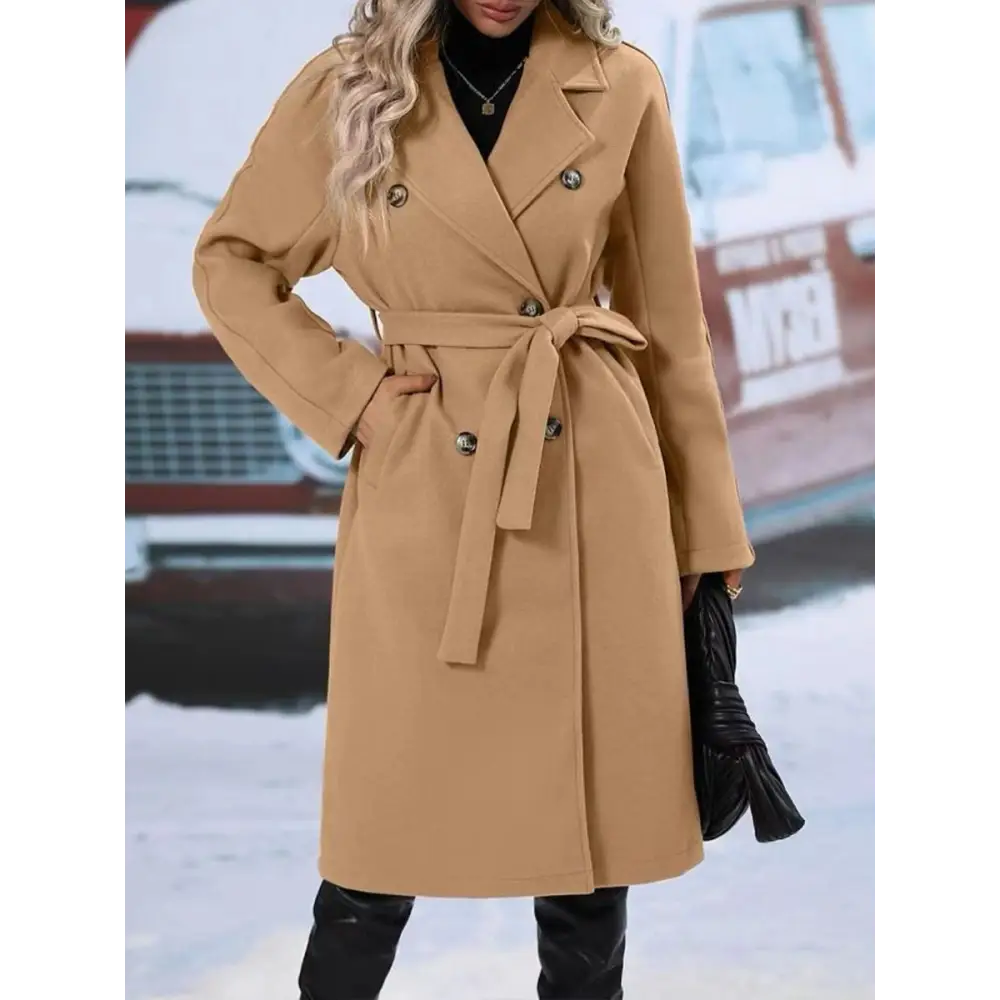 ChicLap: Double-Breasted Belted Winter Trench