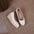 ChicLift: Rope Bottom Wedge High Heel Pumps - White / 35
