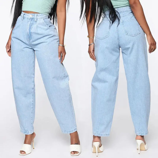 ChicSky: Women’s Light Blue Wide-Leg Jeans