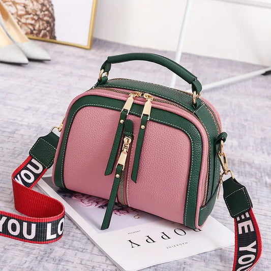 ChicSquare: Wide Strap Women’s Shoulder Handbag
